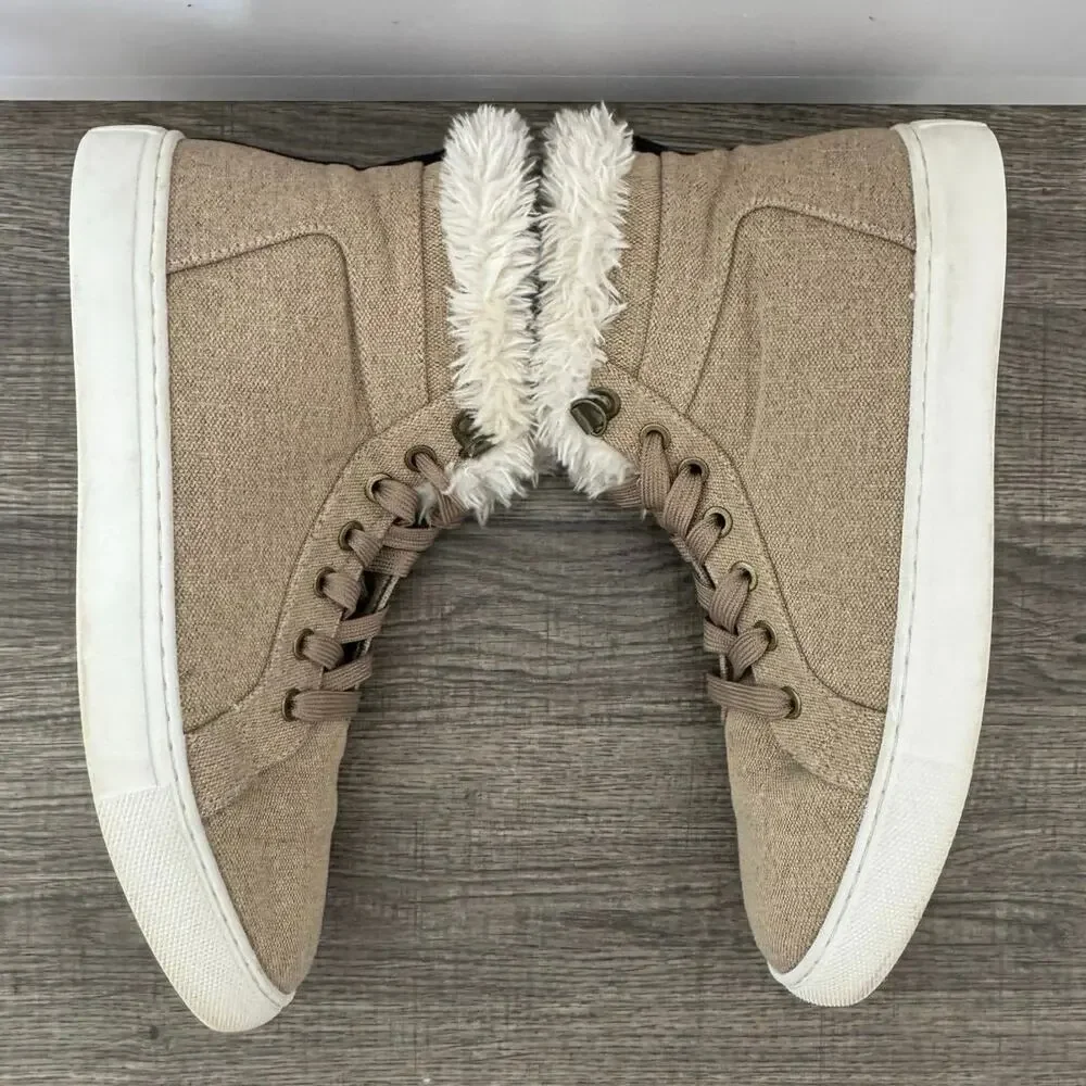 Corkys Women’s Templin Lace Up Faux Fur High Top Sneaker Boots Size 10